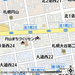 北海道札幌市中央区北１条西22丁目2-21周辺の地図