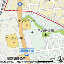 北海道札幌市厚別区厚別東４条8丁目18周辺の地図