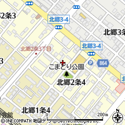 北海道札幌市白石区北郷２条周辺の地図