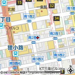 北陸銀行札幌支店 ＡＴＭ周辺の地図