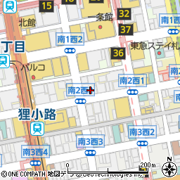 北海道札幌市中央区南２条西2丁目14周辺の地図
