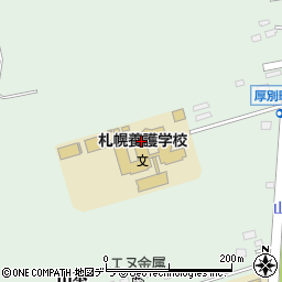 北海道札幌養護学校周辺の地図
