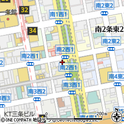 セブンイレブン札幌南２条西１丁目店周辺の地図