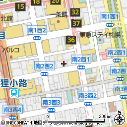 北海道札幌市中央区南２条西2丁目11周辺の地図