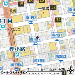 北海道札幌市中央区南２条西2丁目13周辺の地図