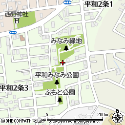 北海道札幌市西区平和２条2丁目周辺の地図