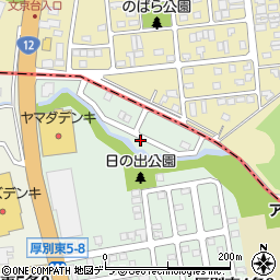 北海道札幌市厚別区厚別東４条9丁目3周辺の地図