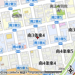北海道札幌市中央区南３条東周辺の地図