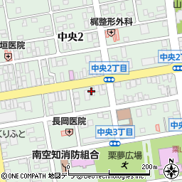 北海道銀行栗山支店周辺の地図
