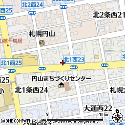 パークネット札幌北１西２３駐車場周辺の地図