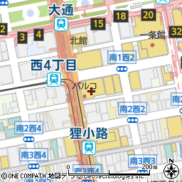 コーチ札幌パルコ周辺の地図