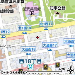 北海道立近代美術館学芸部周辺の地図