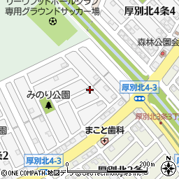 北海道札幌市厚別区厚別北４条周辺の地図