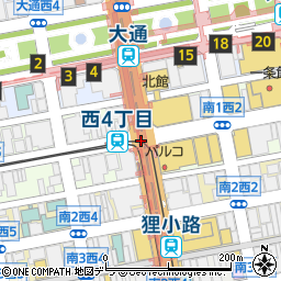 西４丁目駅 北海道札幌市中央区 駅 路線図から地図を検索 マピオン