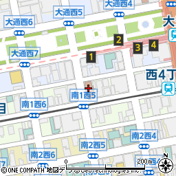 札幌南一条郵便局周辺の地図