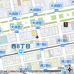 井門札幌パークフロントビル屋外平置型コインパーキング周辺の地図