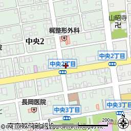 セイコーマート栗山中央店周辺の地図