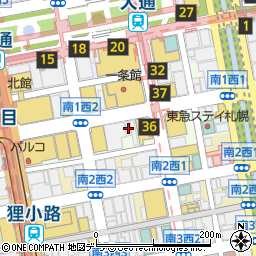 北海道札幌市中央区南１条西2丁目4周辺の地図