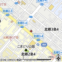 北海道銀行北郷支店周辺の地図