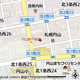 北海道札幌市中央区北２条西24丁目1周辺の地図
