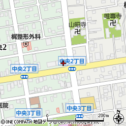 ココカラファイン栗山店周辺の地図