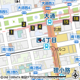 北海道銀行別館ビル周辺の地図