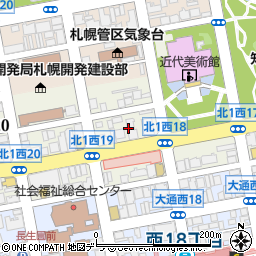 北海道札幌市中央区北１条西18丁目周辺の地図