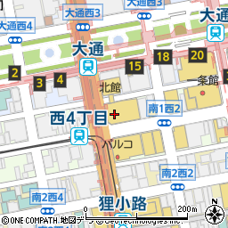 札幌三越　本館１０Ｆ催事場周辺の地図