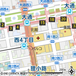 ティファニー札幌三越店周辺の地図