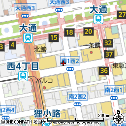 ネイルズユニーク札幌三越店周辺の地図