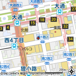 ミスターミニット　札幌三越周辺の地図