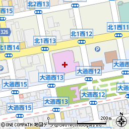 札幌市教育文化会館周辺の地図