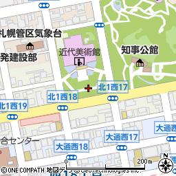 北海道札幌市中央区北１条西17丁目周辺の地図