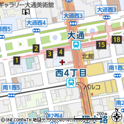 北銀リース株式会社　札幌支店周辺の地図