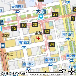 札幌丸井内郵便局周辺の地図