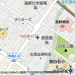 北海道札幌市白石区中央３条周辺の地図