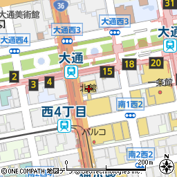 みずほ銀行大通公園 ＡＴＭ周辺の地図