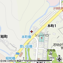 北海道夕張市本町1丁目108周辺の地図