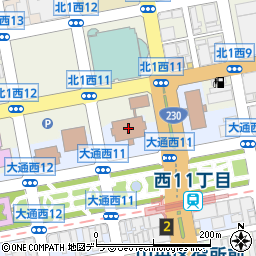 札幌地方裁判所周辺の地図