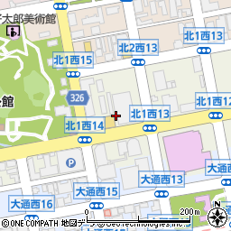 北海道札幌市中央区北１条西14丁目周辺の地図