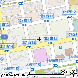 北海道札幌市中央区北１条西13丁目周辺の地図