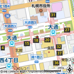 ローソン札幌地下鉄大通東店周辺の地図