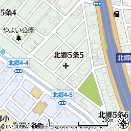 北海道札幌市白石区北郷５条5丁目周辺の地図