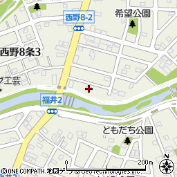 お茶の丸勝園　北海道茶業周辺の地図