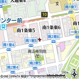 札幌南一条東郵便局周辺の地図