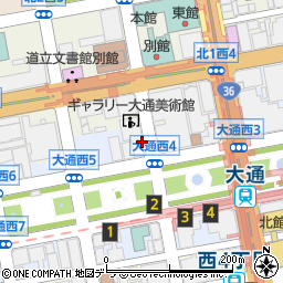北海道建築士会（一般社団法人）　札幌支部周辺の地図
