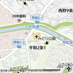 北海道銀行東光ストア平和店 ＡＴＭ周辺の地図