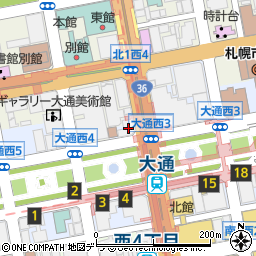 秋田銀行札幌支店周辺の地図