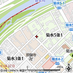 グラシアスガシン菊水周辺の地図