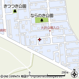 北海道江別市文京台南町48-25周辺の地図